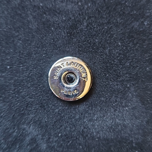 💖 YSL Saint Laurent Kate Pink Sequin Black Suede Crossbody Bag Matte Black HW - Picture 15 of 17